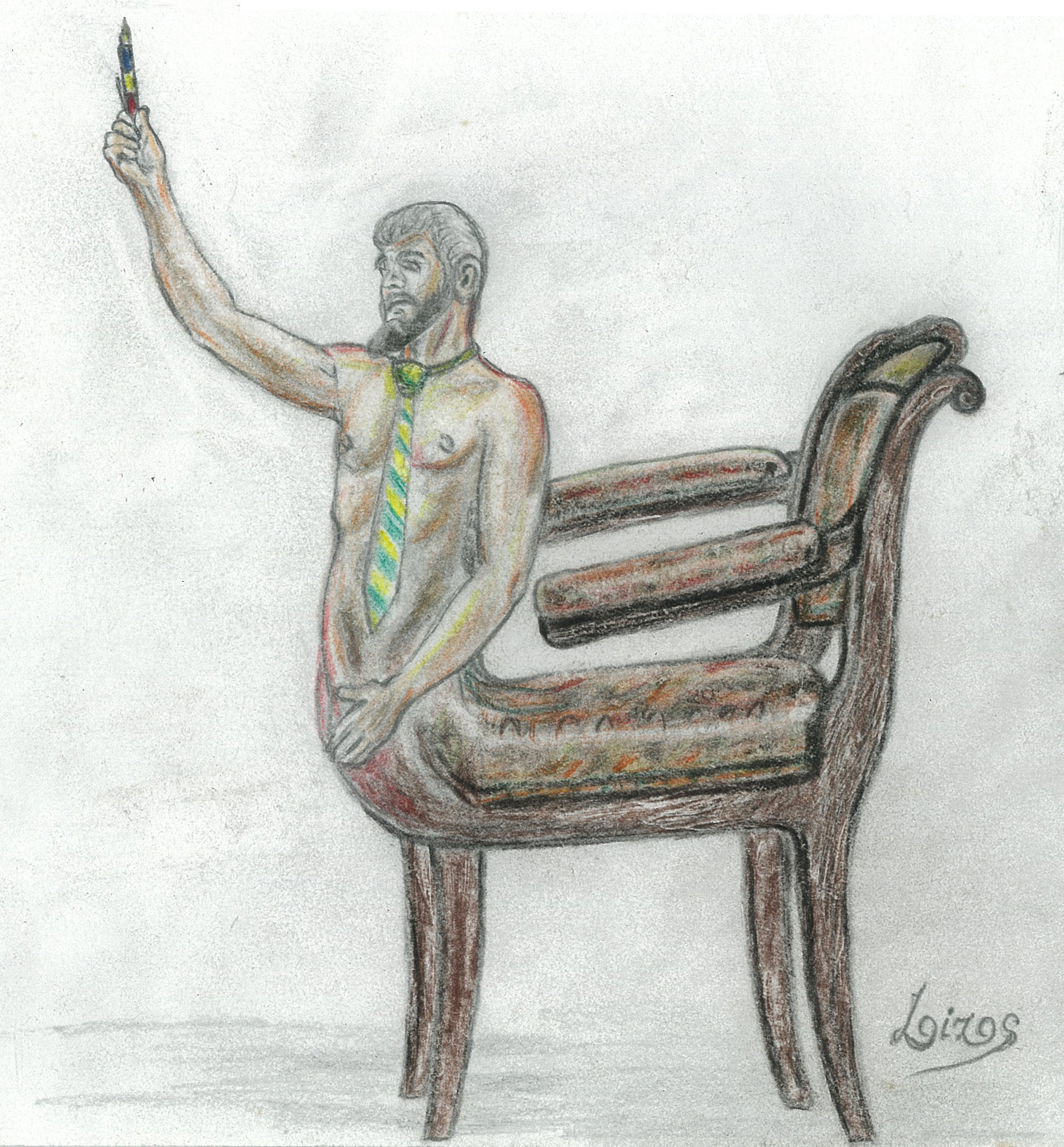  Chaircentaurus,pencil on paper2007